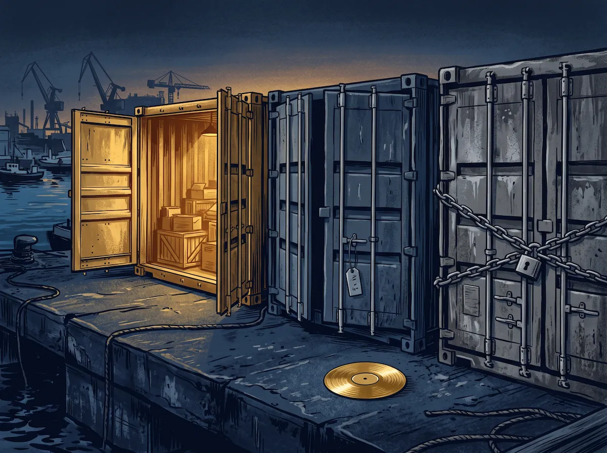 The file decides which container it boards. Before the dock does.