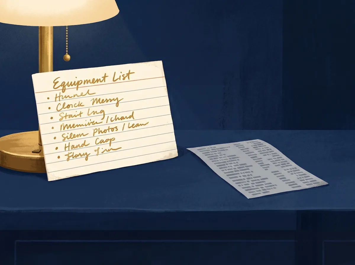 The list is short on purpose.