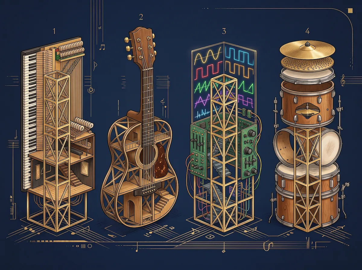 Five eras, five wardrobes, one architecture.