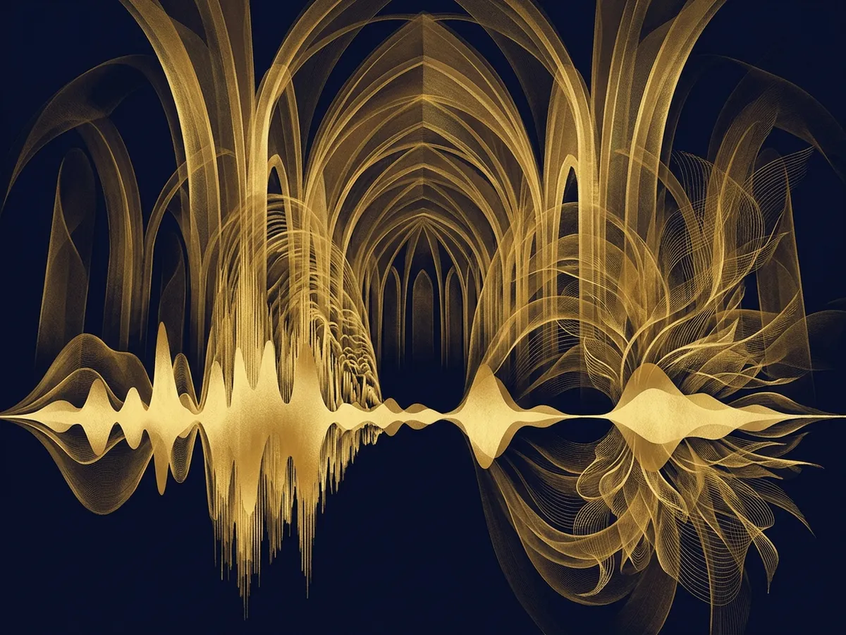 Duck the frequencies the voice needs — leave the shimmer and the warmth alone.