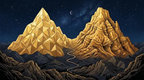 Two summits, equal height — and a path between them most producers never walk.