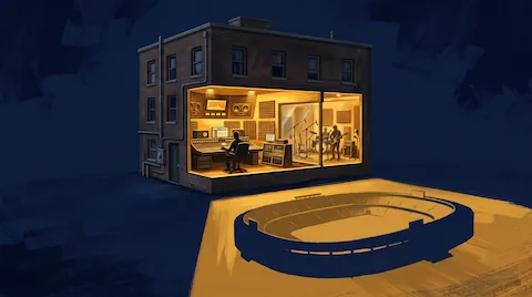The room that made the record was built by the man who produced it, in a city with no industry.